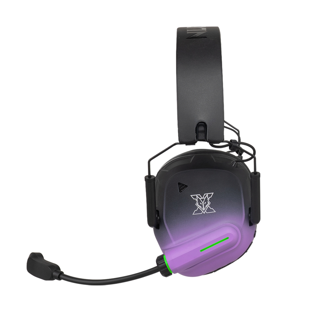 HEADSET WIRELESS NUBWO X903 BLACK PURPLE (BLUETOOTH)