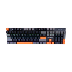 KEYBOARD NUBWO RHIANNON X62 BLACK GRAY ORANGE (BLUE SWITCH คีย์บอร์ด)