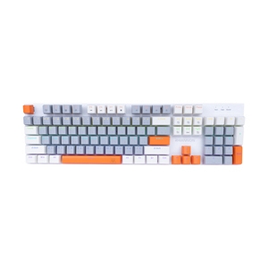 KEYBOARD NUBWO RHIANNON X62 WHITE GRAY ORANGE (RED SWITCH คีย์บอร์ด)