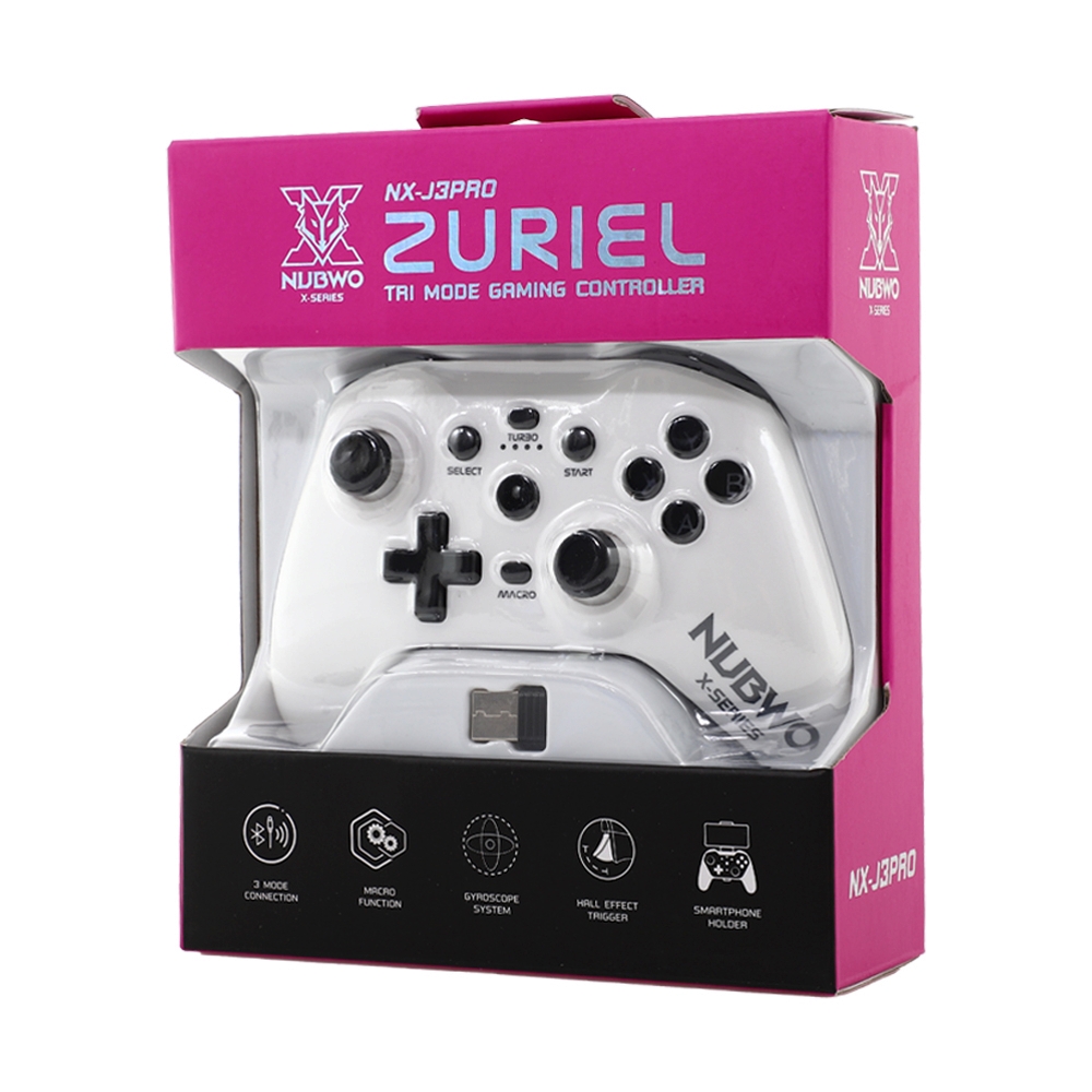 CONTROLLER WIRELESS NUBWO NX-J3 PRO ZURIEL WHITE