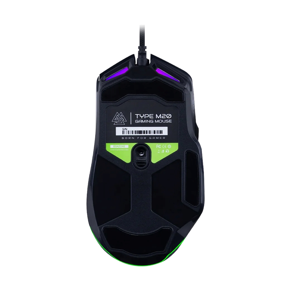 MOUSE EGA TYPE M20 BLACK (เมาส์สาย)