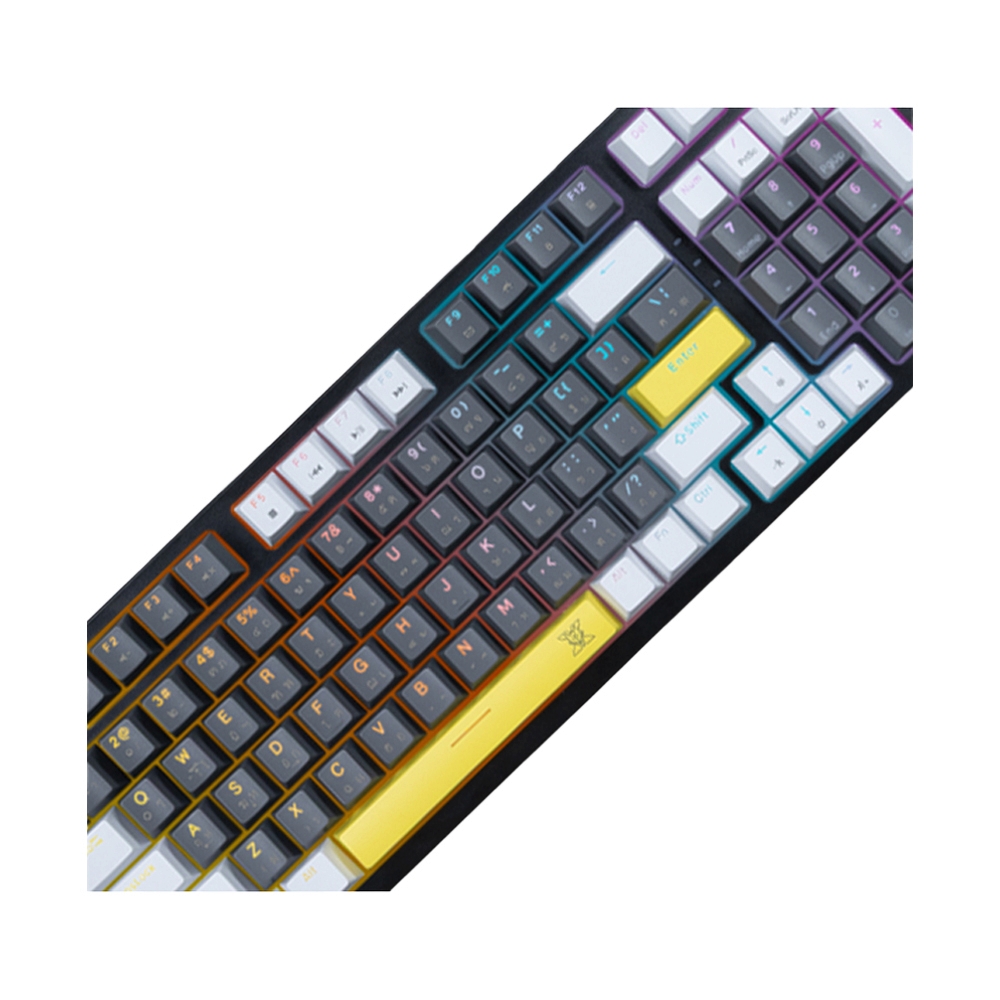 KEYBOARD NUBWO-X X801 GREY WHITE (RED SWITCH คีย์บอร์ด)