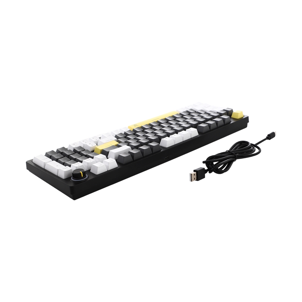KEYBOARD NUBWO-X X801 GREY WHITE (RED SWITCH คีย์บอร์ด)