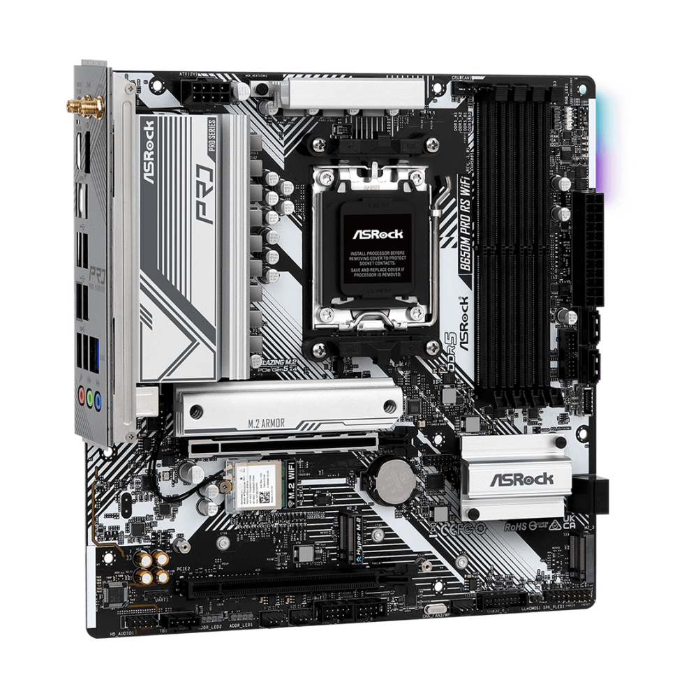 MAINBOARD (AM5) ASROCK B650M PRO RS WIFI DDR5 (REV. 1.0)