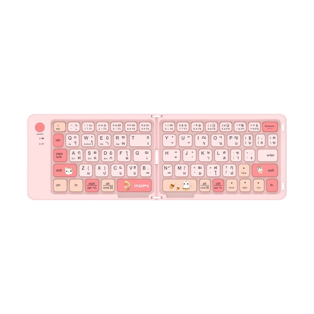 KEYBOARD WIRELESS MOFII Z1 BT FOLDIING PINK (BLUETOOTH)