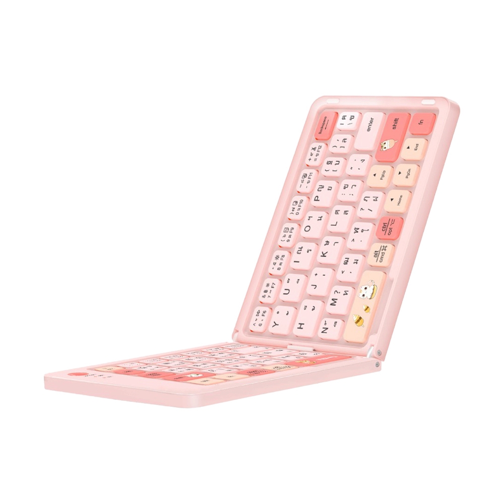 KEYBOARD WIRELESS MOFII Z1 BT FOLDIING PINK (BLUETOOTH)