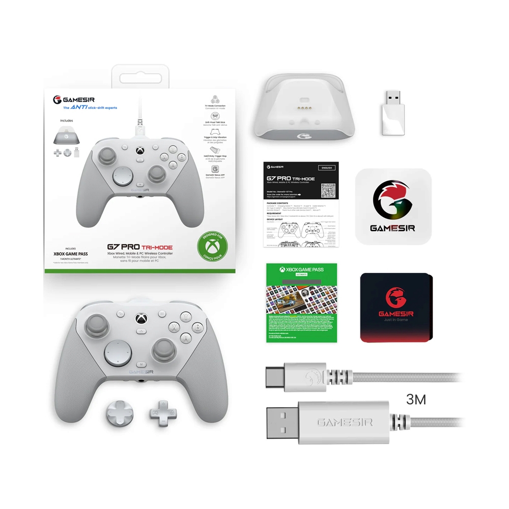CONTROLLER WIRELESS GAMESIR G7 PRO GAME MECH WHITE