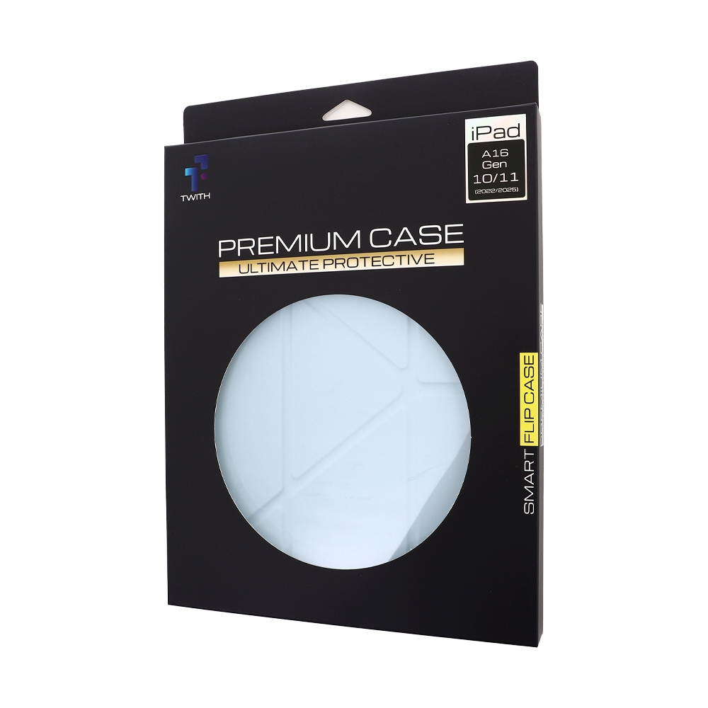 Case iPad Gen 10,11 (A14,A16) Twith Smooth Cover Clear - Blue
