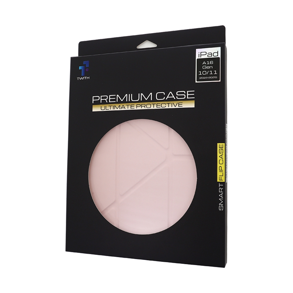Case iPad Gen 10,11 (A14,A16) Twith Smooth Cover Clear - Pink