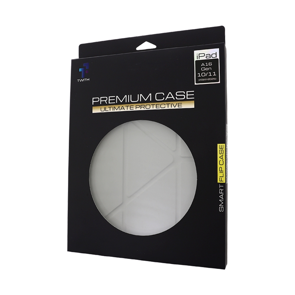 Case iPad Gen 10,11 (A14,A16) Twith Smooth Cover Clear - Grey