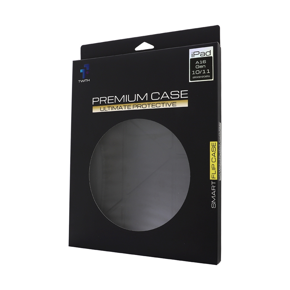 Case iPad Gen 10,11 (A14,A16) Twith Smooth Cover Clear - Black