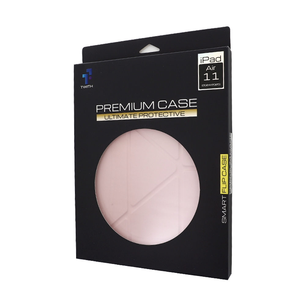 Case iPad Air 11" Twith Smooth Cover Clear - Pink