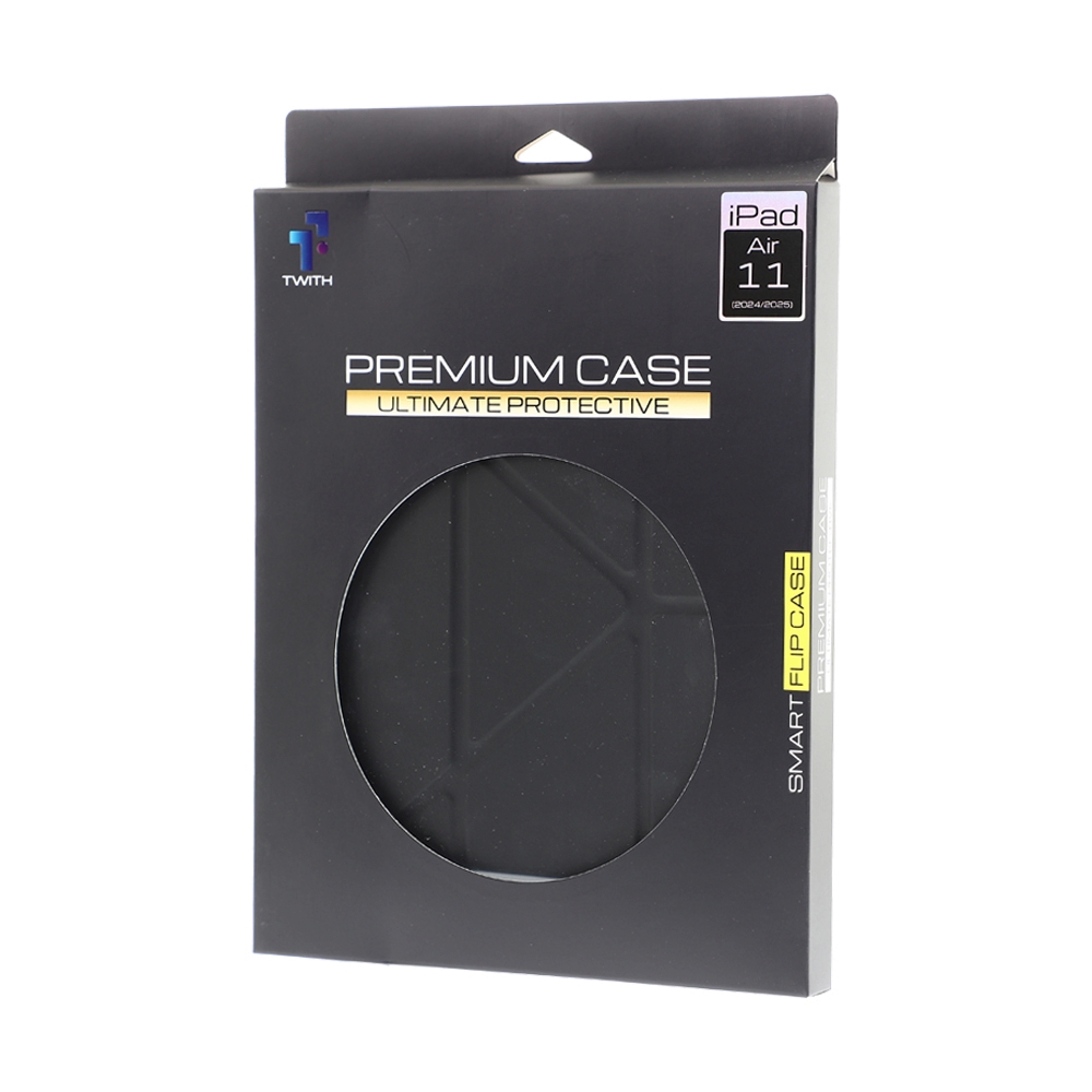 Case iPad Air 11" Twith Smooth Cover Clear - Black