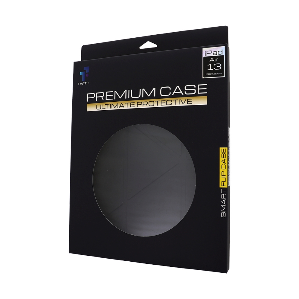 Case iPad Air 13" Twith Smooth Cover Clear - Black