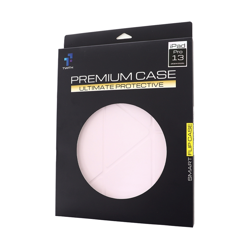 Case iPad Pro 13" Twith Smooth Cover Clear - Pink