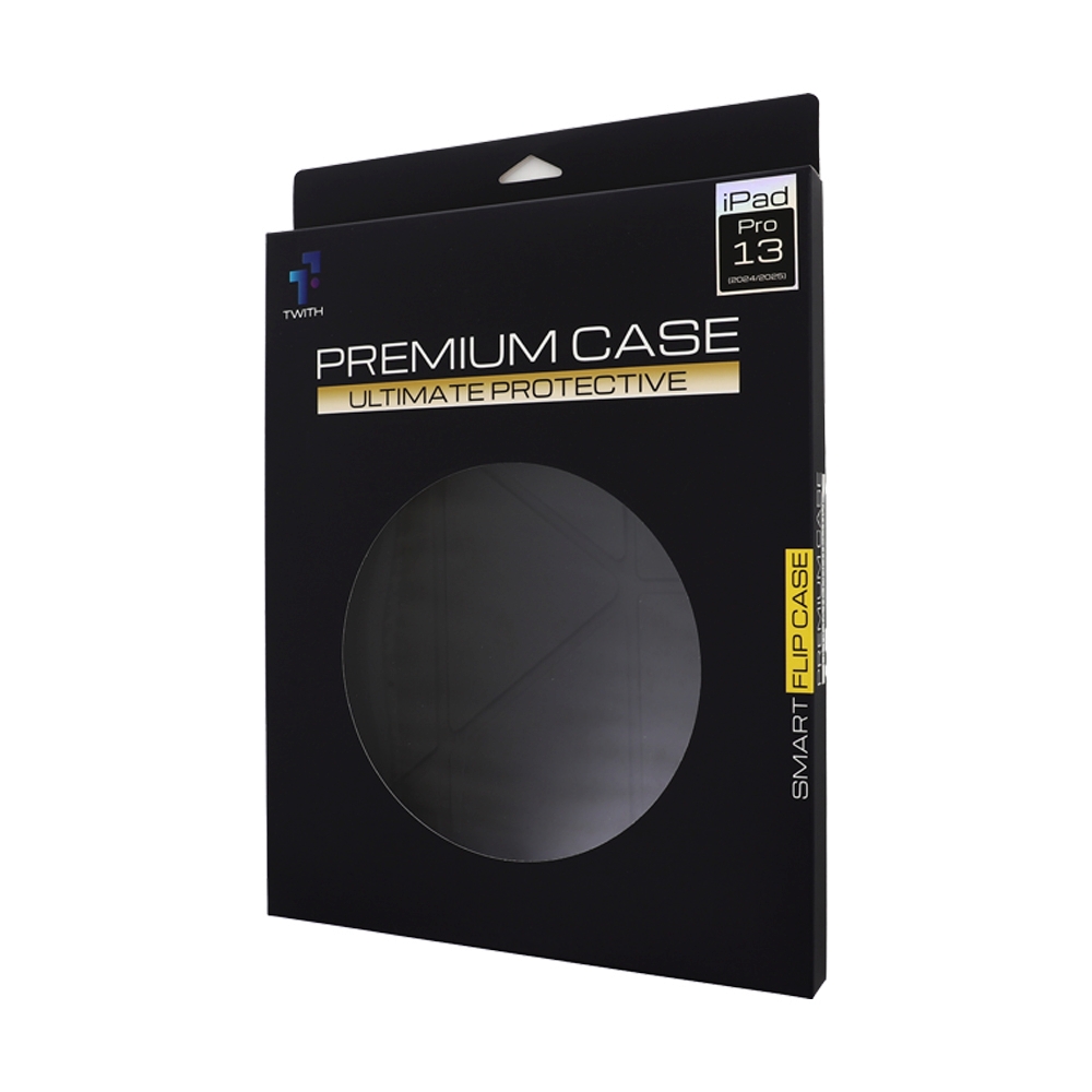 Case iPad Pro 13" Twith Smooth Cover Clear - Black