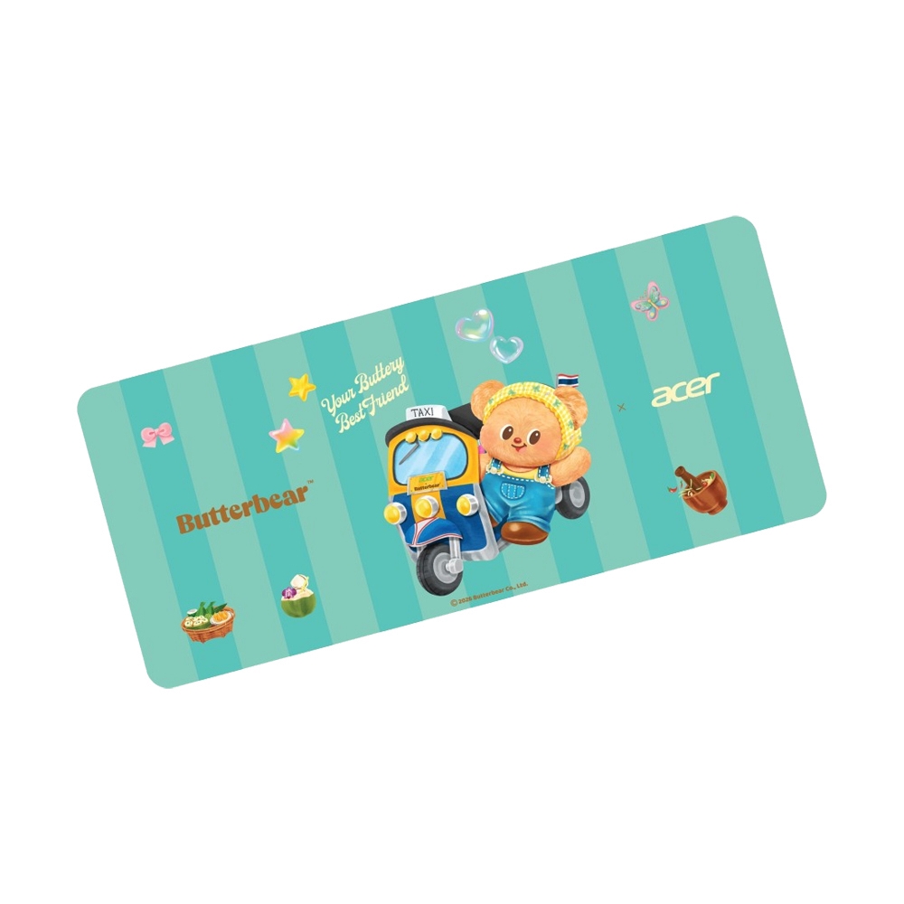 Mouse PAD (แบบยาว) ACER x Butterbear Style : TukTuk