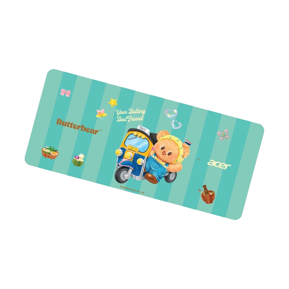 Mouse PAD (แบบยาว) ACER x Butterbear Style : TukTuk
