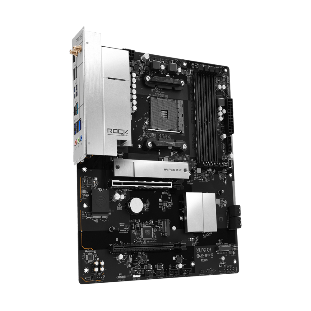 MAINBOARD (AM4) ASROCK B550 ROCK WIFI DDR4