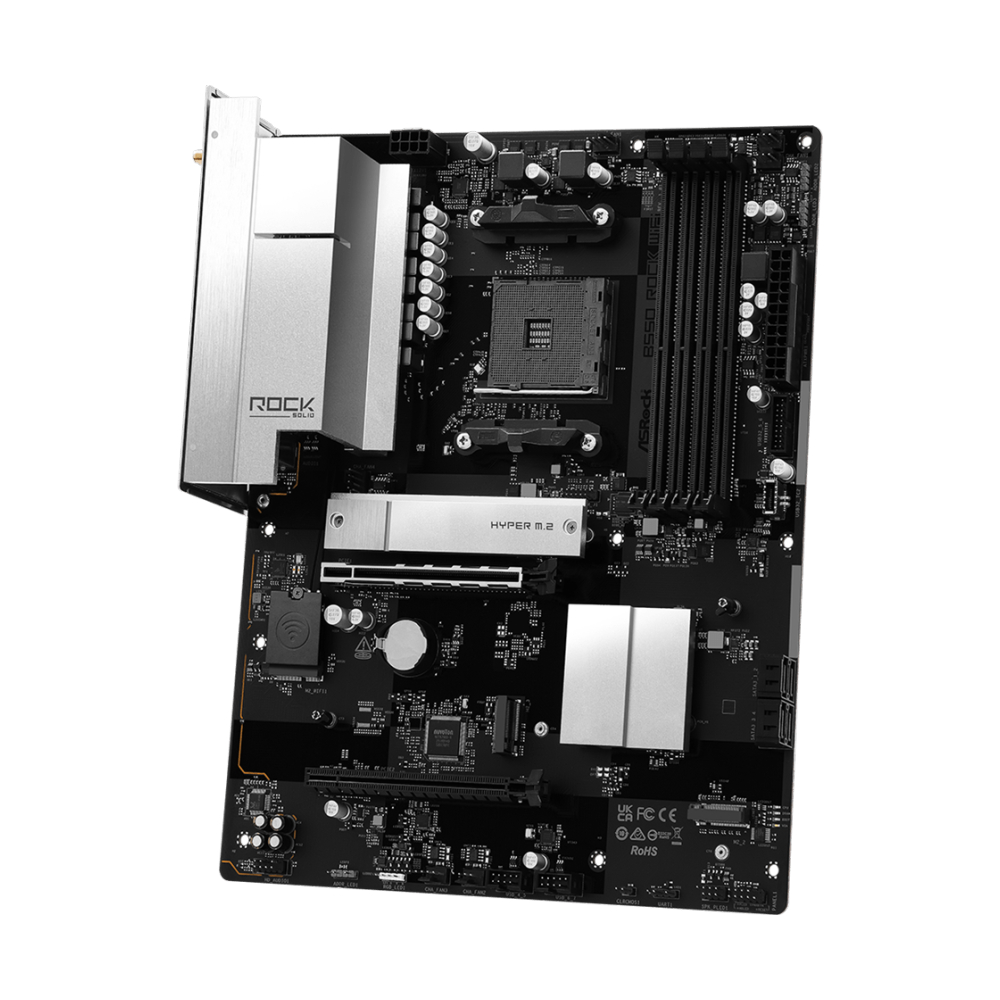 MAINBOARD (AM4) ASROCK B550 ROCK WIFI DDR4
