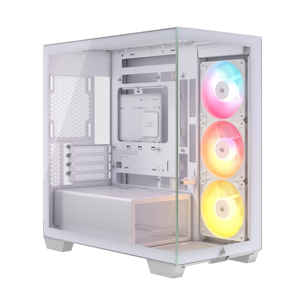 mATX CASE (NP) CORSAIR 2800X RS-R ARGB WHITE (CC-9011348-WW)