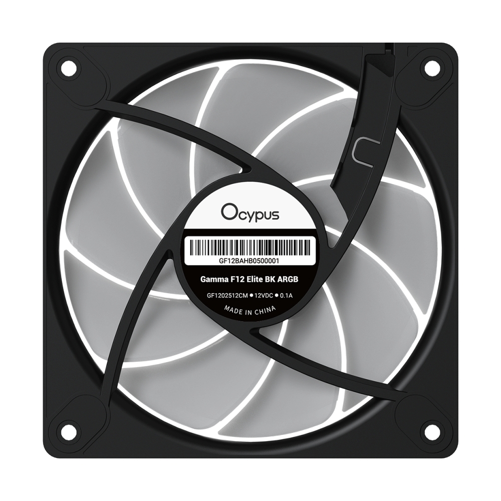 FAN CASE OCYPUS GAMMA F12 ELITE ARGB BLACK