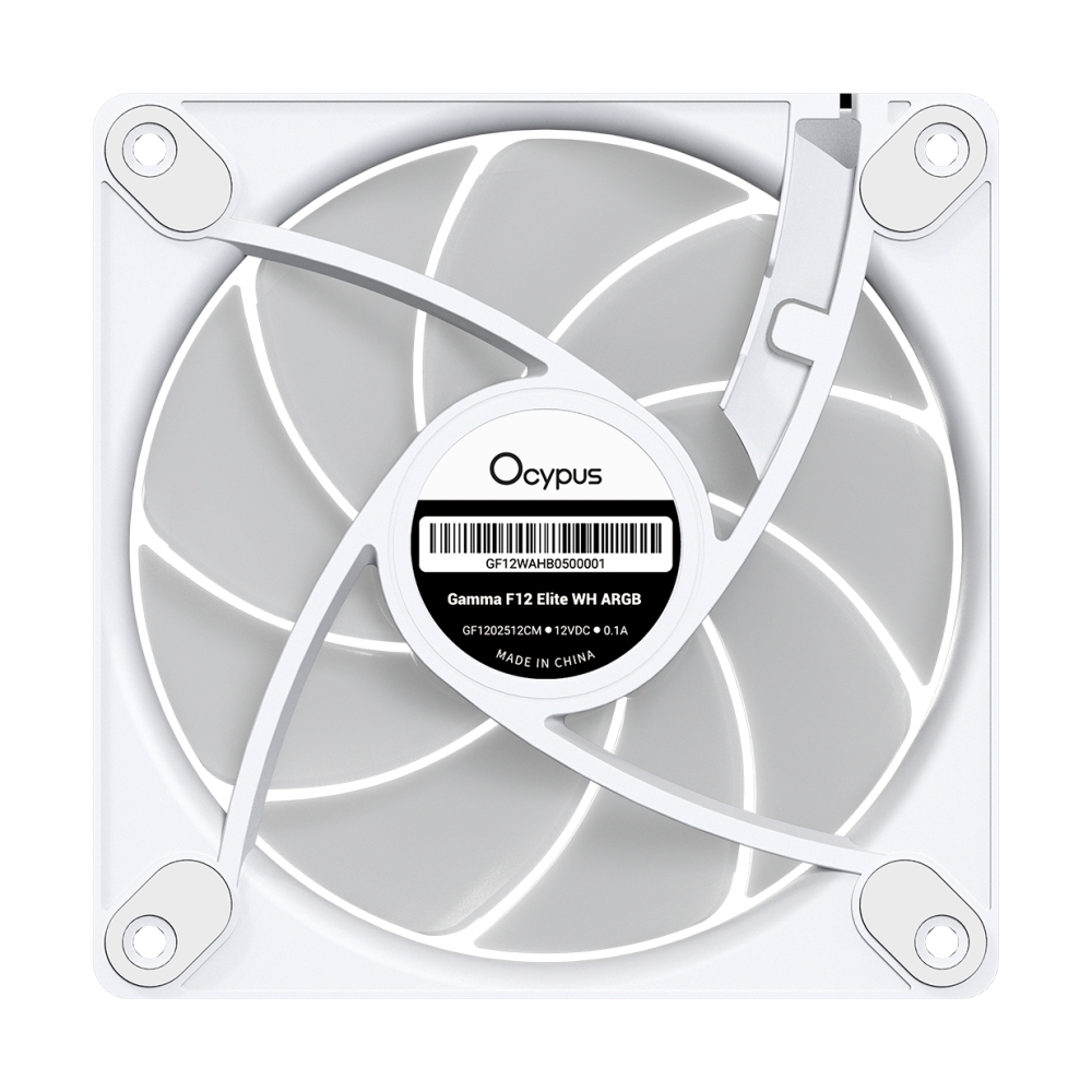 FAN CASE 12CM OCYPUS GAMMA F12 ELITE ARGB WHITE