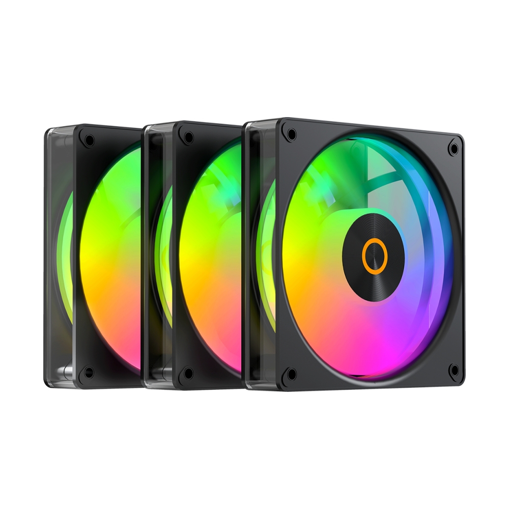 FAN CASE 12CM OCYPUS GAMMA F12 ELITE ARGB BLACK 3 FAN PACK