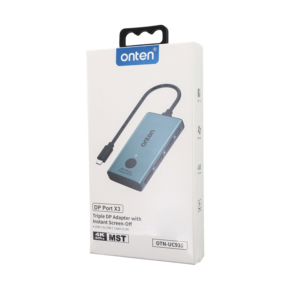 Converter Type-C 4 in 1 Triple DP ONTEN (OTN-UC935)