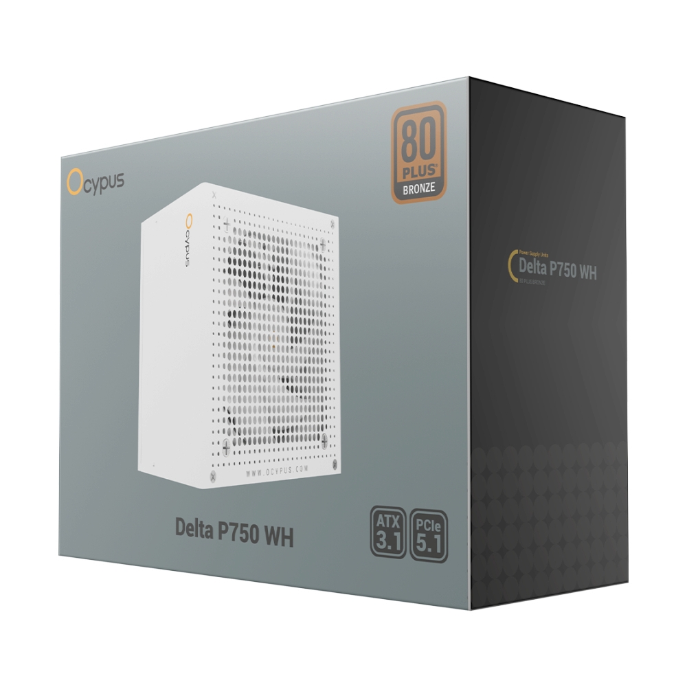 POWER SUPPLY (80+ BRONZE) 750W OCYPUS DELTA P750 WHITE