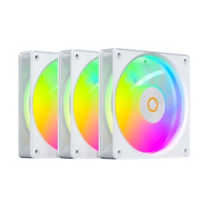 FAN CASE OCYPUS GAMMA F12 ELITE WHITE ARGB REVERSE BLADE 3 IN 1