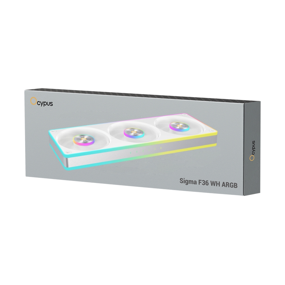 FAN CASE 12CM OCYPUS SIGMA F36 WHITE ARGB