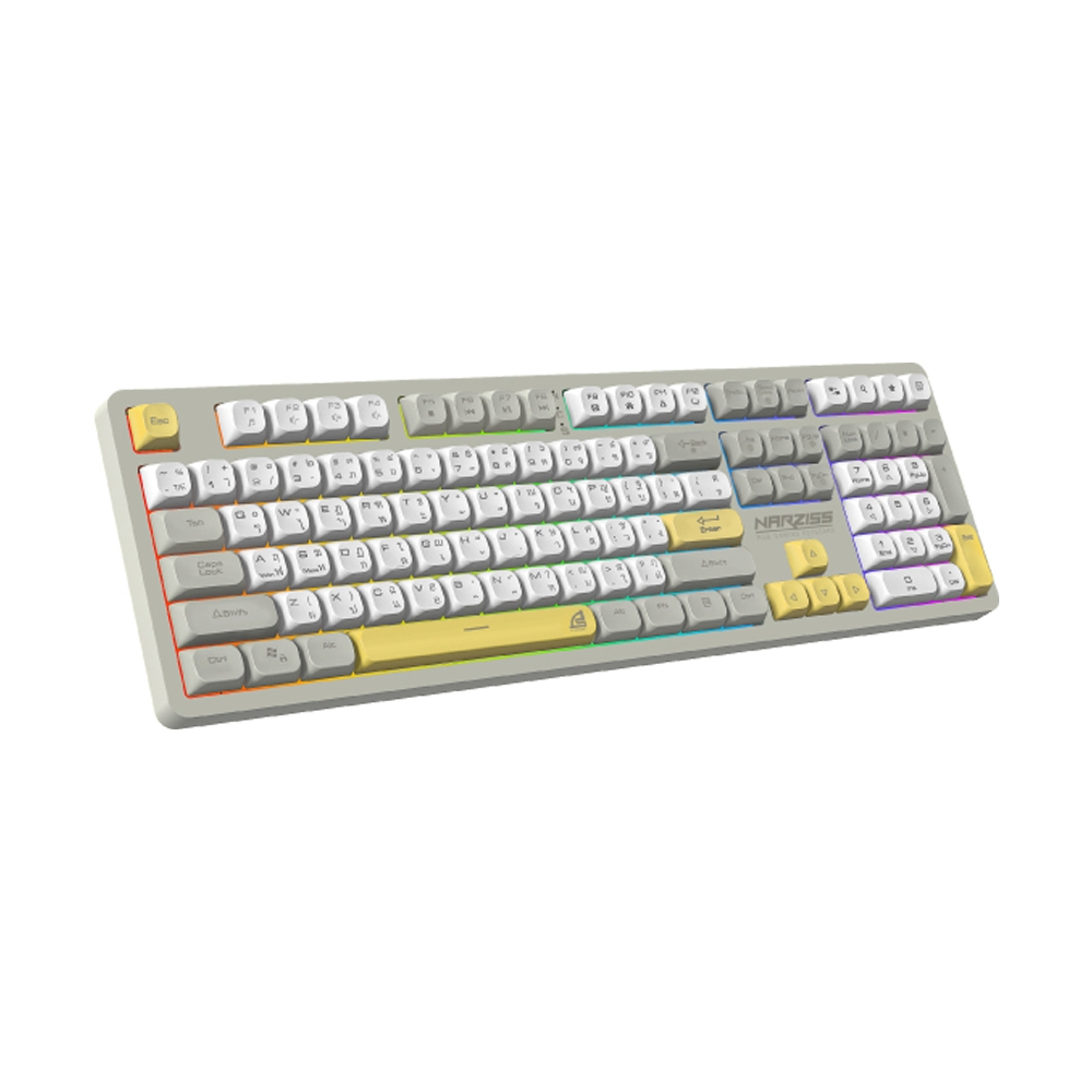 KEYBOARD SIGNO NARZISS KB-734GY (RUBBER SWITCH คีย์บอร์ด)