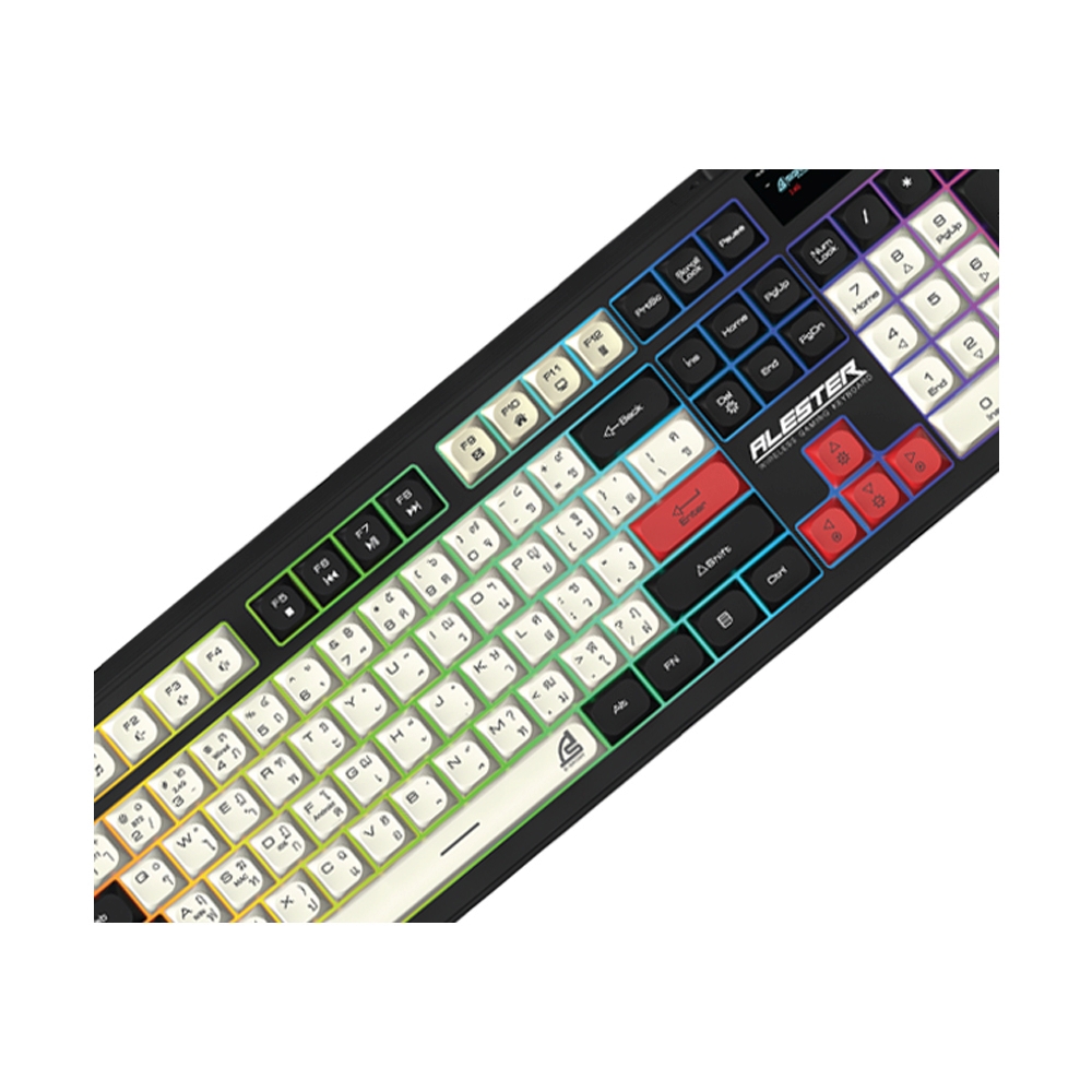 KEYBOARD WIRELESS BLUETOOTH SIGNO ALESTER KB-733BLK (RUBBER SWITCH คีย์บอร์ด)
