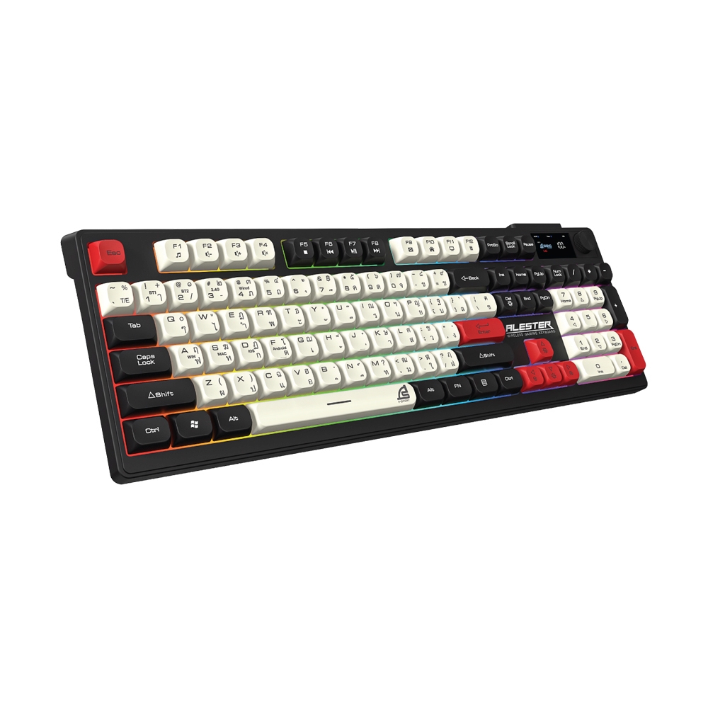 KEYBOARD WIRELESS BLUETOOTH SIGNO ALESTER KB-733BLK (RUBBER SWITCH คีย์บอร์ด)