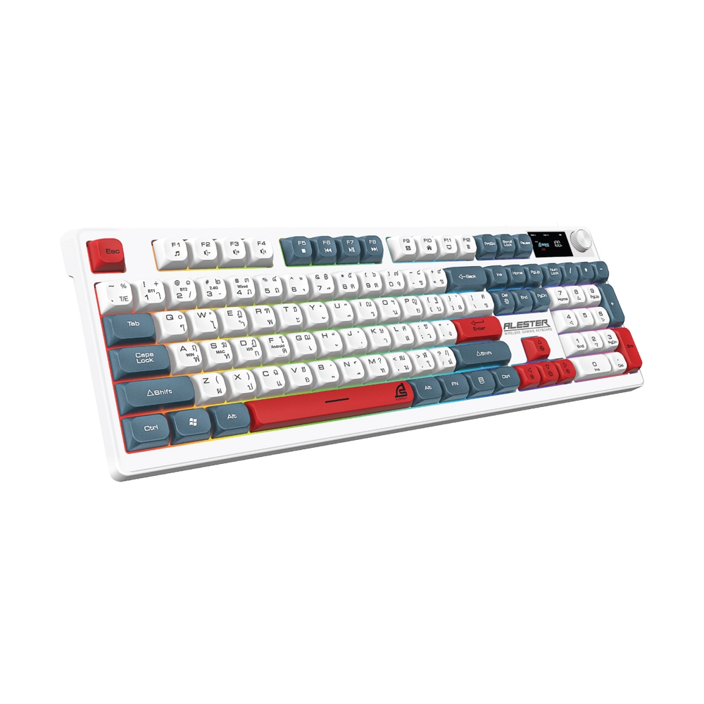 KEYBOARD WIRELESS BLUETOOTH SIGNO ALESTER KB-733W (RUBBER SWITCH คีย์บอร์ด)