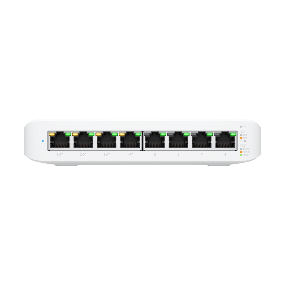 Gigabit Switching Hub 8 Port Ubiquiti Unifi USW-Lite-8-PoE (7,4 PoE+)