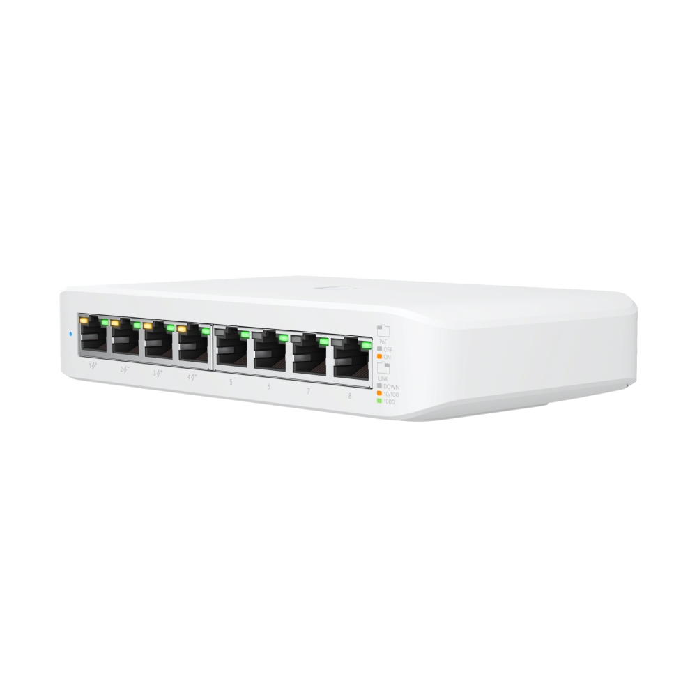 Gigabit Switching Hub 8 Port Ubiquiti Unifi USW-Lite-8-PoE (7,4 PoE+)