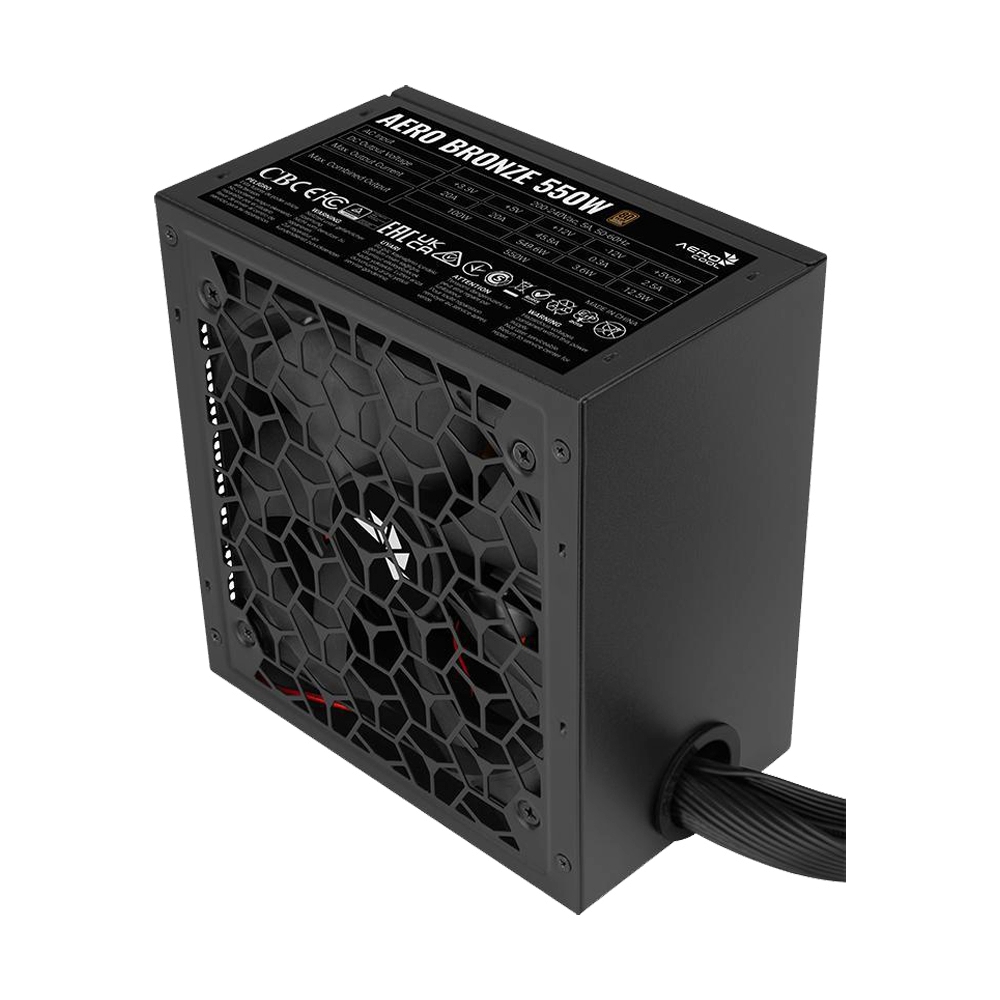 POWER SUPPLY (80+ BRONZE) 550W AEROCOOL AERO BRONZE