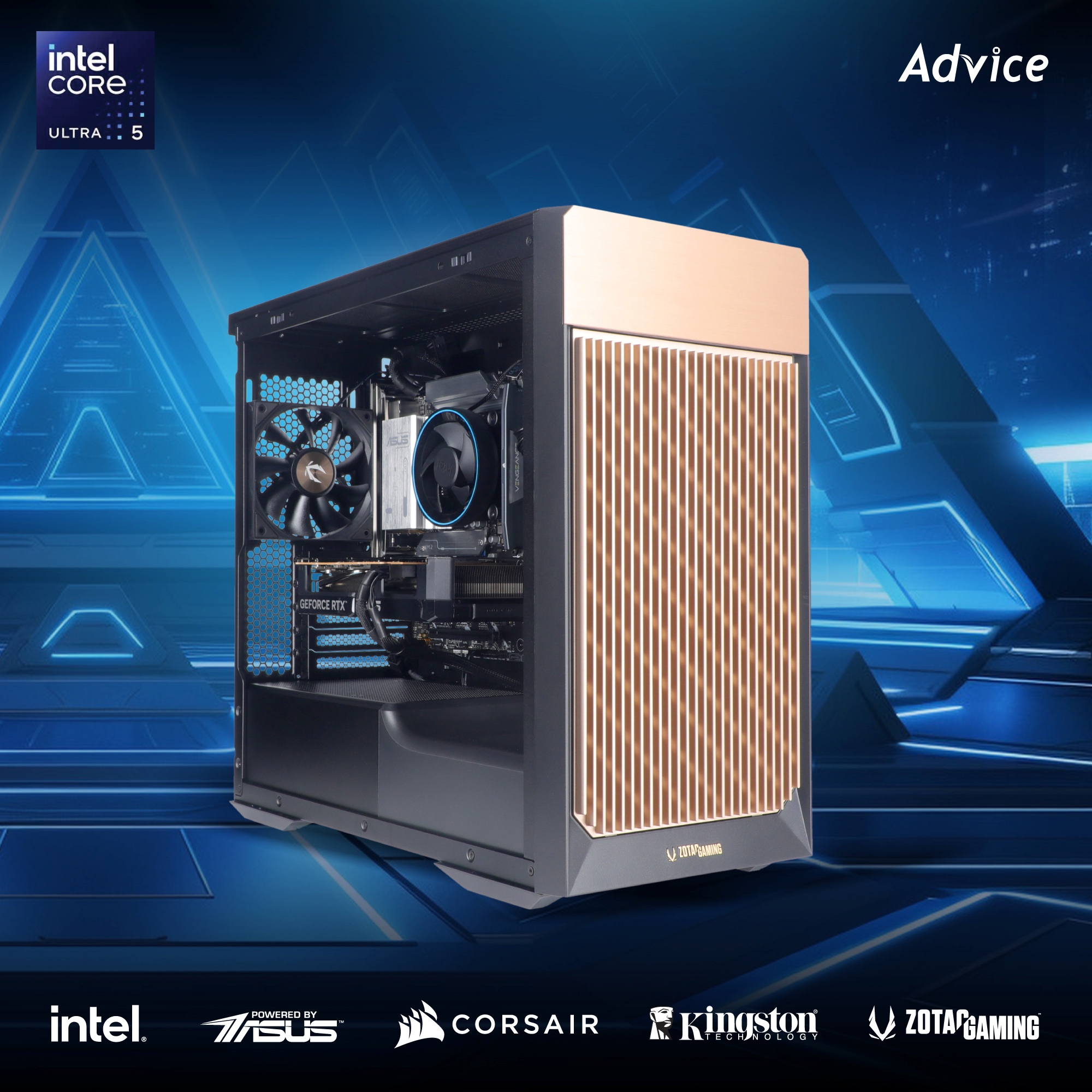คอมประกอบ Advice : Computer Set intel #i437 ULTRA 5 225F RTX5060 8GB ASUS DUAL O8G (OC/D7)
