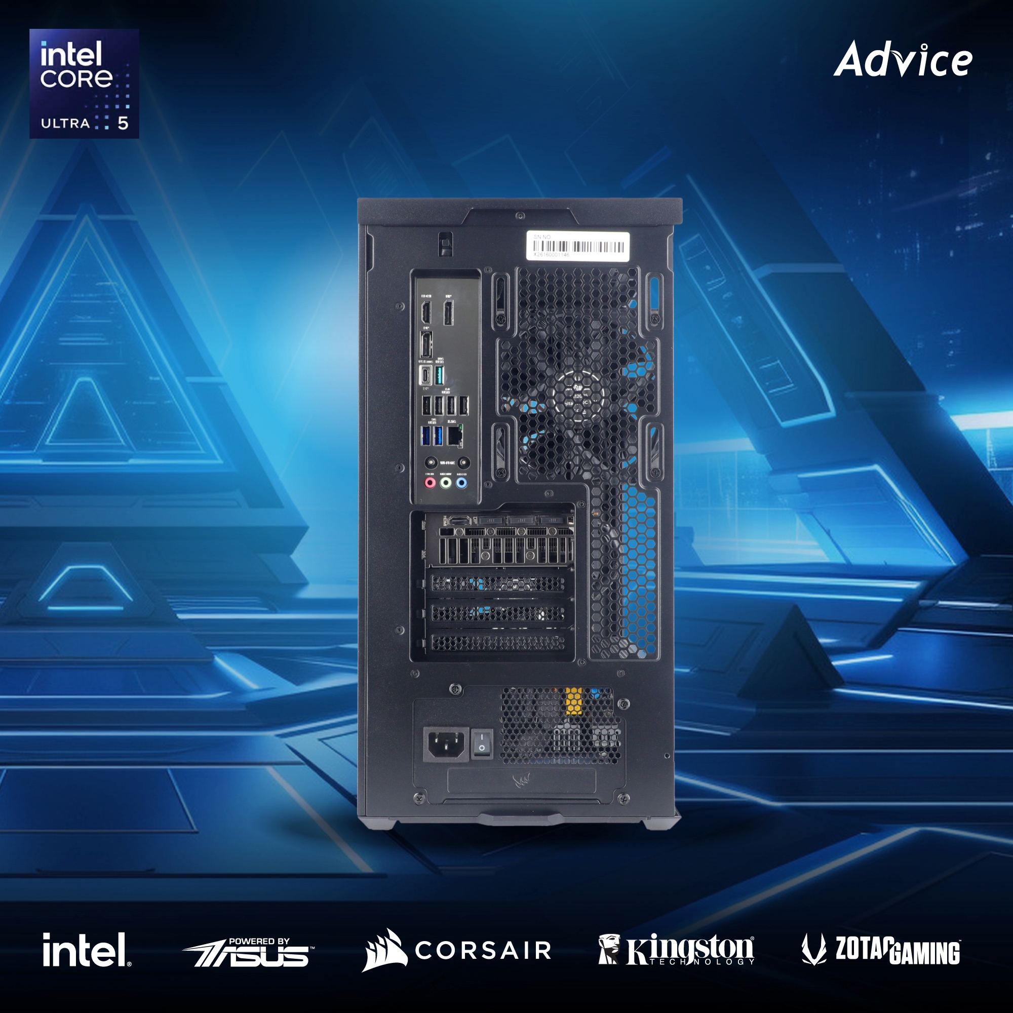 คอมประกอบ Advice : Computer Set intel #i437 ULTRA 5 225F RTX5060 8GB ASUS DUAL O8G (OC/D7)