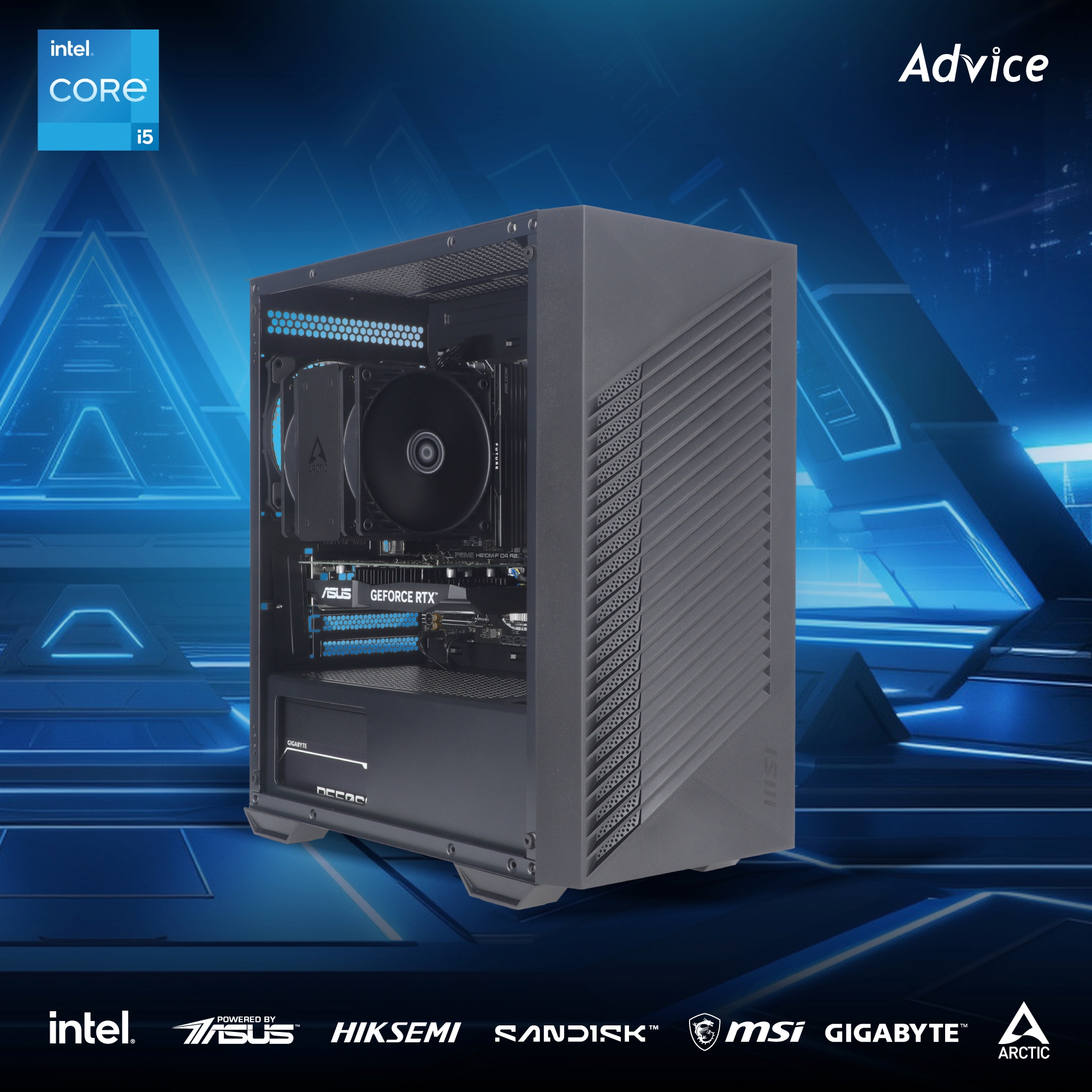 คอมประกอบ Advice : Computer Set intel #i442 i5 12400F RTX3050 6GB ASUS DUAL O6G (OC/D6)
