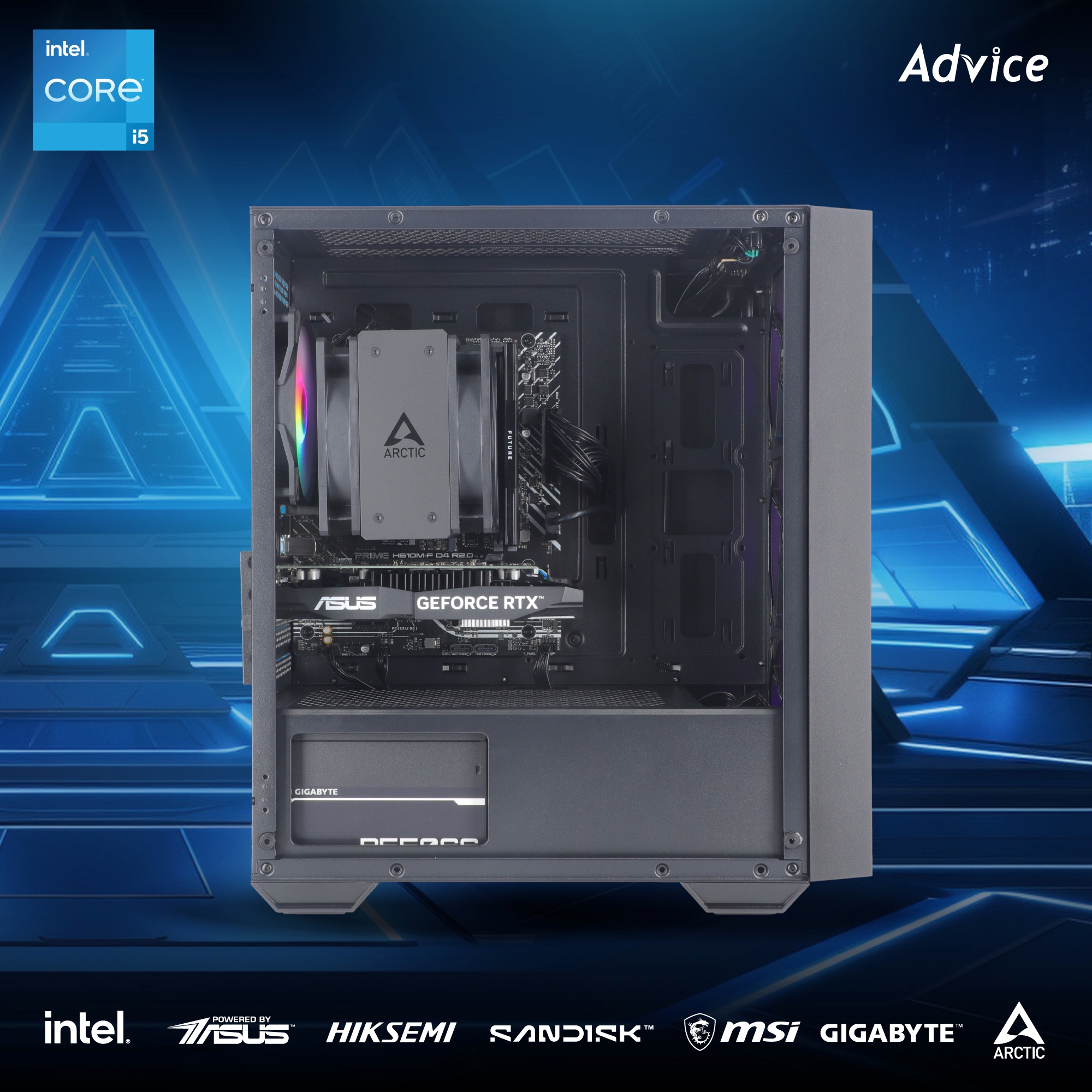 คอมประกอบ Advice : Computer Set intel #i442 i5 12400F RTX3050 6GB ASUS DUAL O6G (OC/D6)
