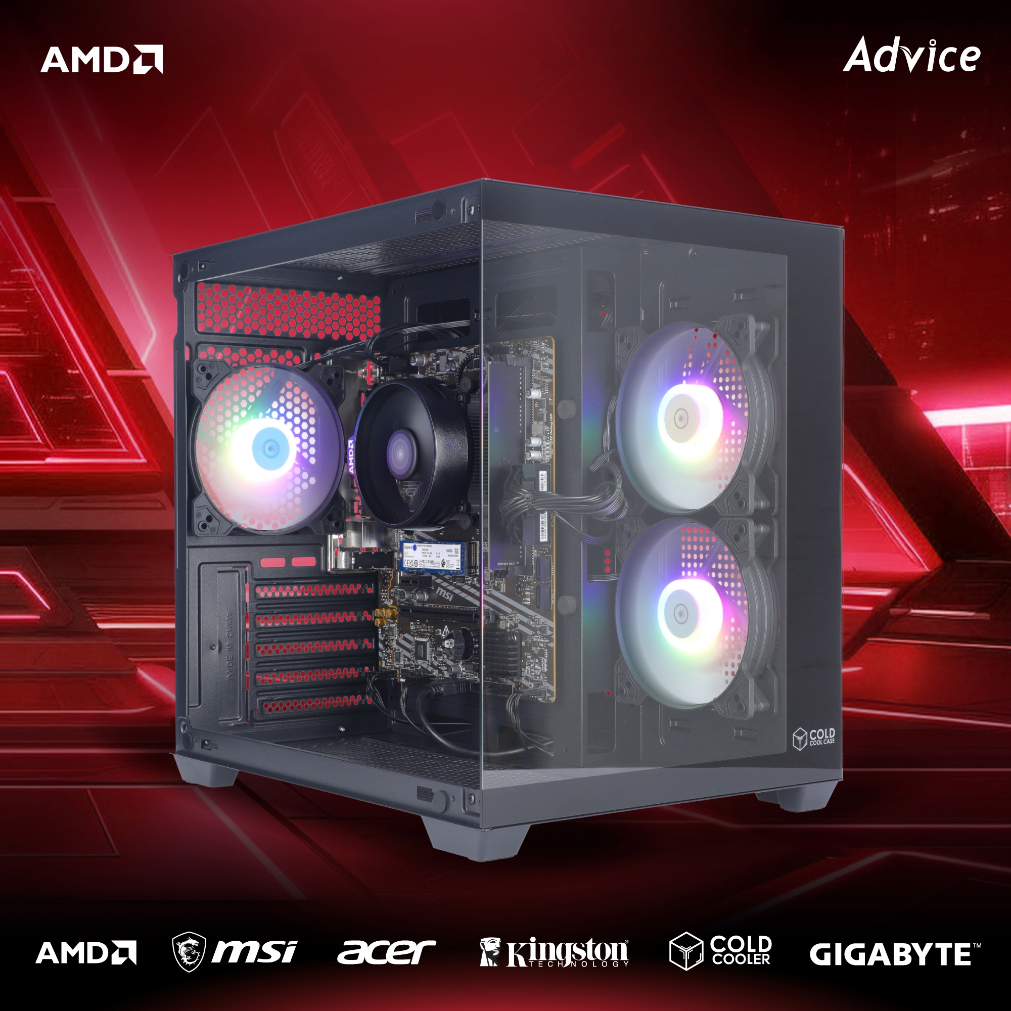 คอมประกอบ Advice : Computer Set AMD #A292 RYZEN 5 5500GT NO VGA