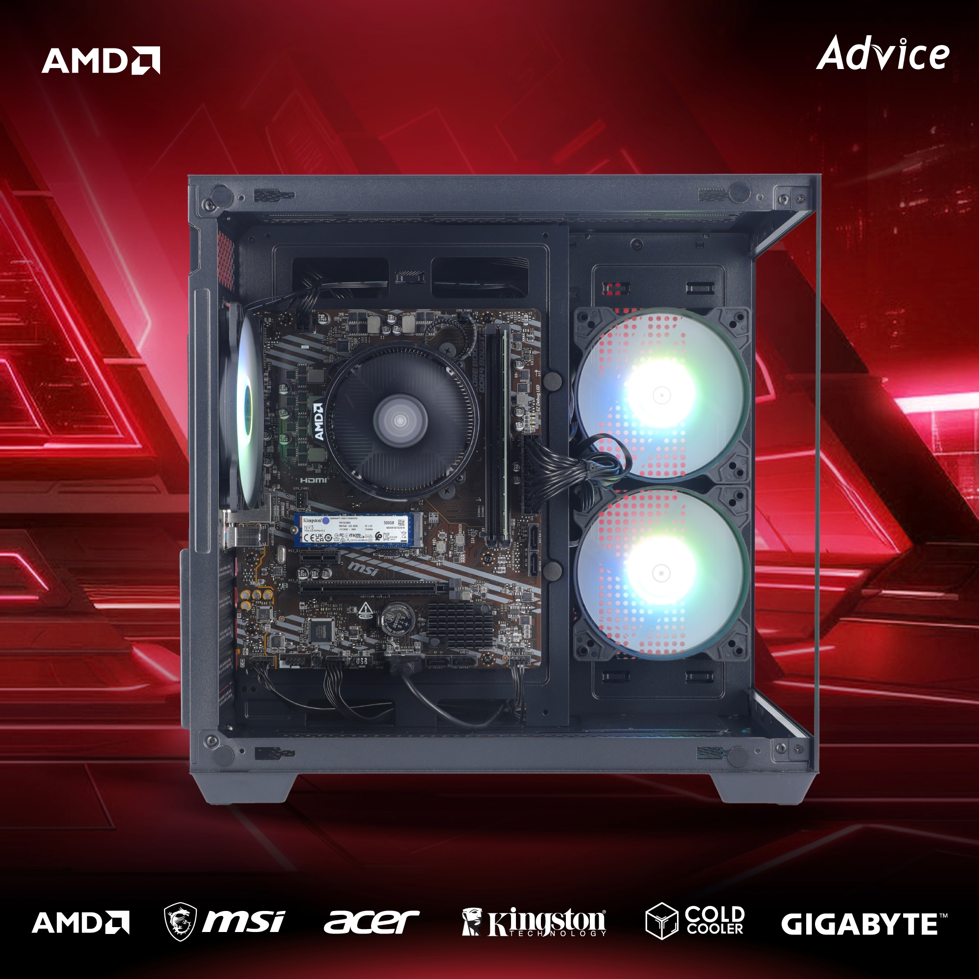 คอมประกอบ Advice : Computer Set AMD #A292 RYZEN 5 5500GT NO VGA