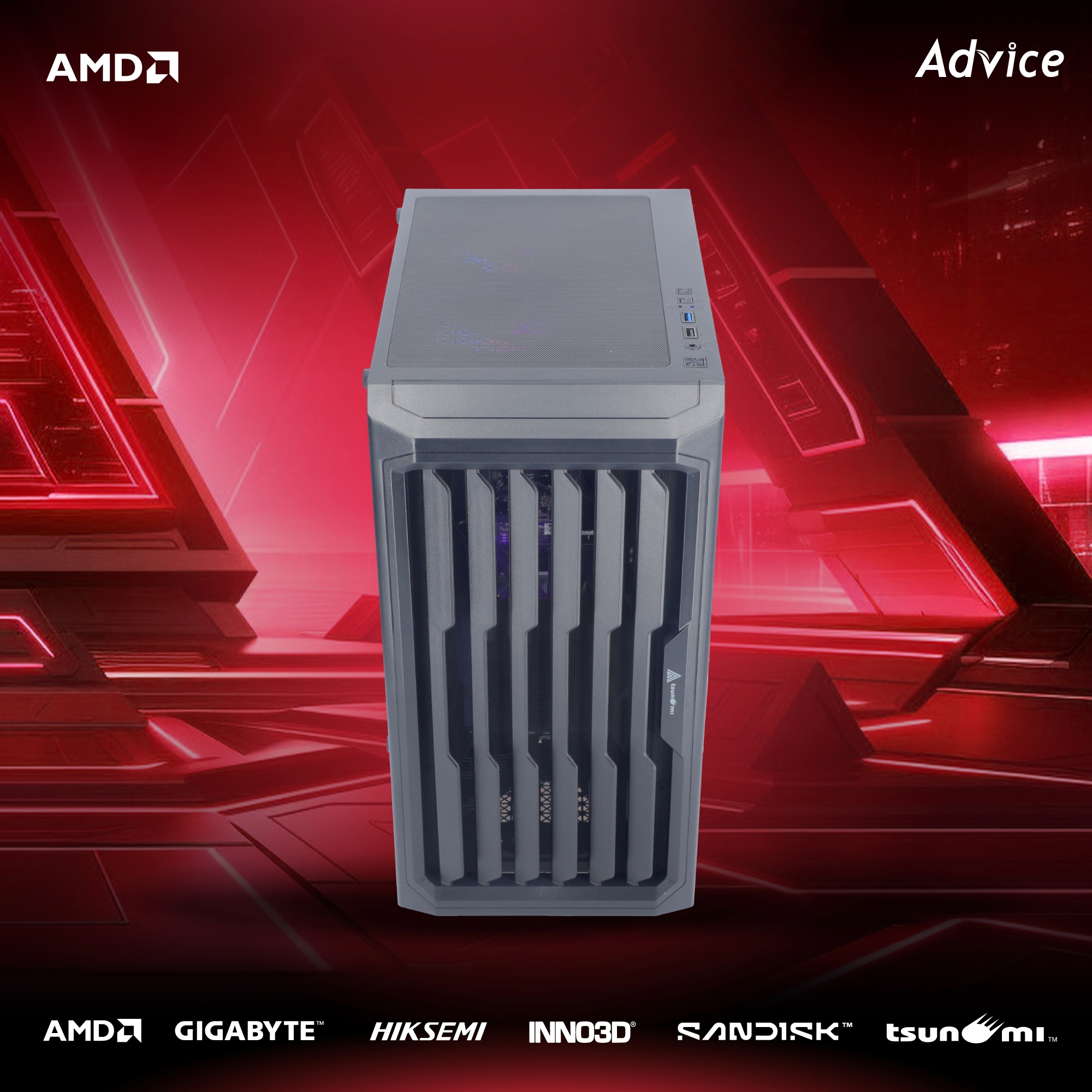 คอมประกอบ Advice : Computer Set AMD #A295 RYZEN 5 5500 RTX3050 6GB INNO3D TWIN X2 V2 (D6)