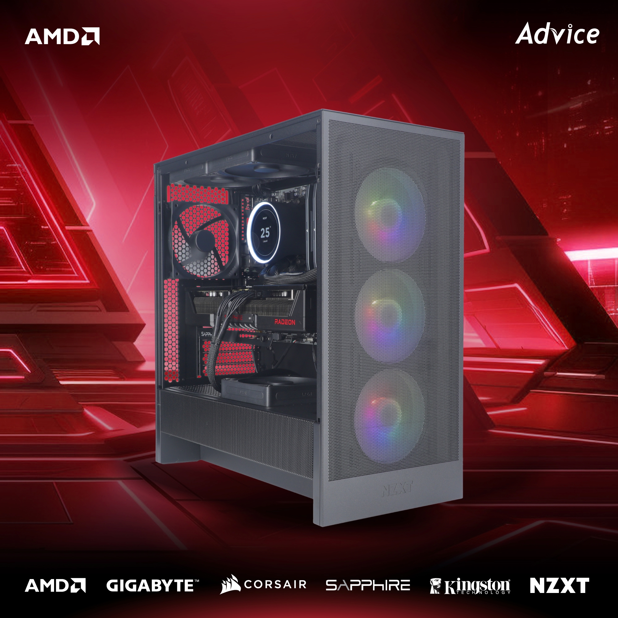 คอมประกอบ Advice : Computer Set AMD #A304 RYZEN 7 9800X3D AMD RX 9070XT 16GB SAPPHIRE PULSE GAMING (D6)