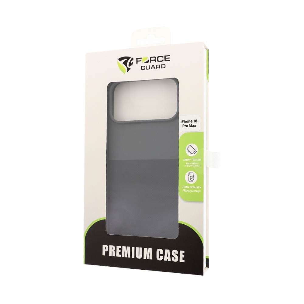 Case iPhone 18 Pro Max FORCEGUARD Grase - Black