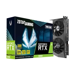 VGA ZOTAC GEFORCE RTX 3060 TWIN EDGE - 12GB GDDR6
