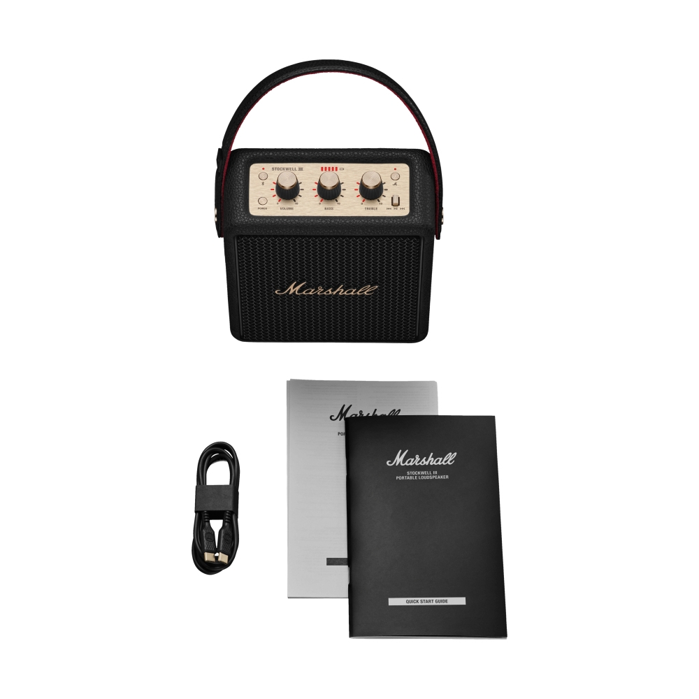 (1.0) ลำโพง MARSHALL (STOCKWELL III) BLUETOOTH BLACK AND BRASS